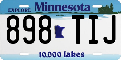 MN license plate 898TIJ