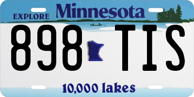 MN license plate 898TIS