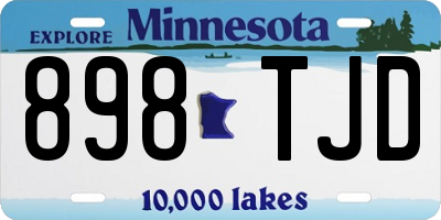 MN license plate 898TJD