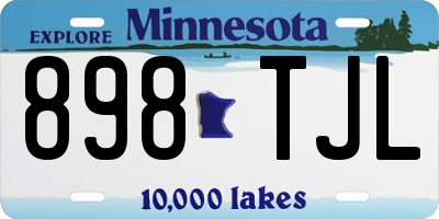MN license plate 898TJL
