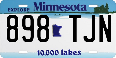 MN license plate 898TJN
