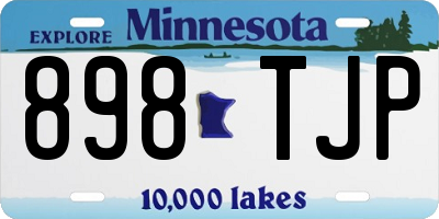 MN license plate 898TJP