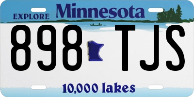 MN license plate 898TJS