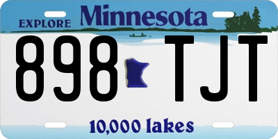 MN license plate 898TJT