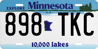 MN license plate 898TKC