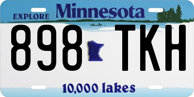 MN license plate 898TKH