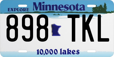 MN license plate 898TKL