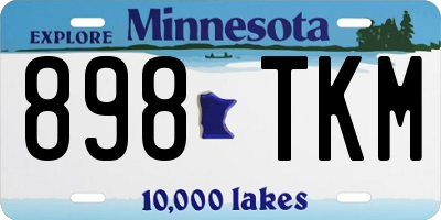 MN license plate 898TKM