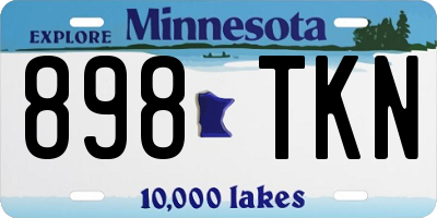 MN license plate 898TKN