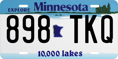MN license plate 898TKQ