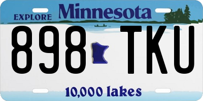 MN license plate 898TKU