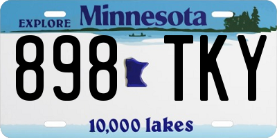MN license plate 898TKY