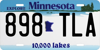 MN license plate 898TLA