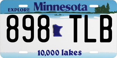 MN license plate 898TLB