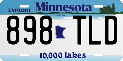 MN license plate 898TLD