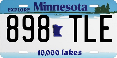 MN license plate 898TLE