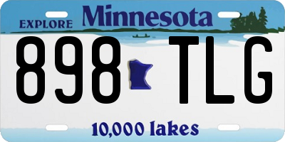 MN license plate 898TLG