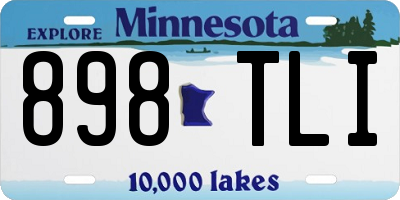 MN license plate 898TLI