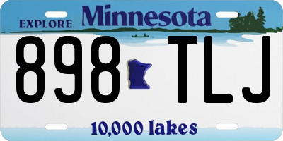 MN license plate 898TLJ