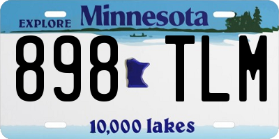 MN license plate 898TLM