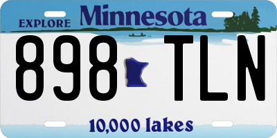 MN license plate 898TLN