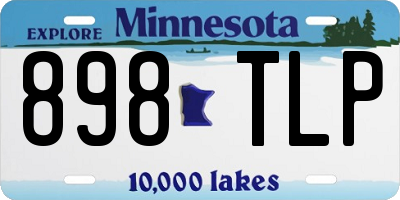 MN license plate 898TLP