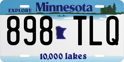 MN license plate 898TLQ