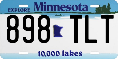 MN license plate 898TLT