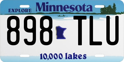 MN license plate 898TLU