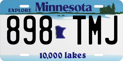 MN license plate 898TMJ
