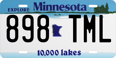 MN license plate 898TML