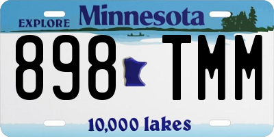 MN license plate 898TMM