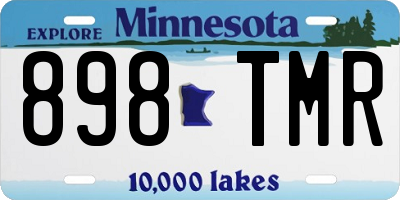 MN license plate 898TMR