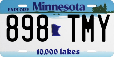 MN license plate 898TMY