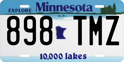 MN license plate 898TMZ