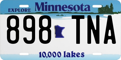MN license plate 898TNA