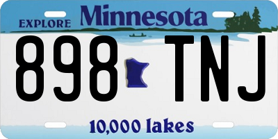 MN license plate 898TNJ