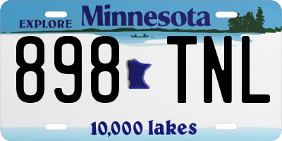MN license plate 898TNL
