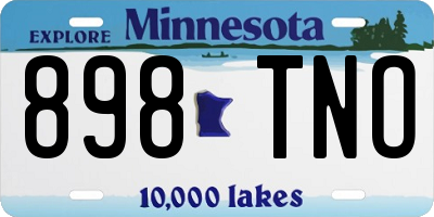MN license plate 898TNO