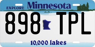 MN license plate 898TPL