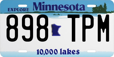 MN license plate 898TPM