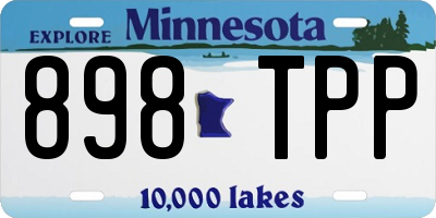 MN license plate 898TPP