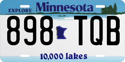 MN license plate 898TQB