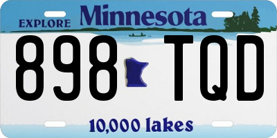 MN license plate 898TQD