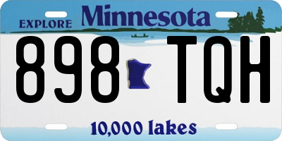 MN license plate 898TQH