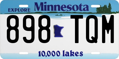 MN license plate 898TQM