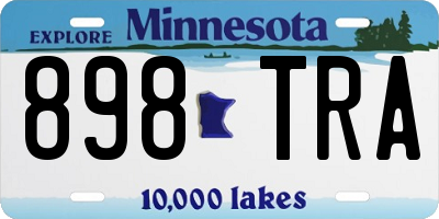 MN license plate 898TRA