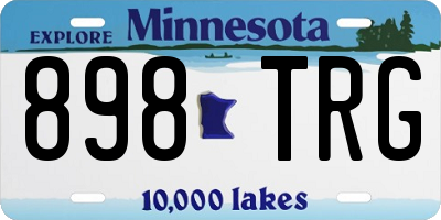MN license plate 898TRG