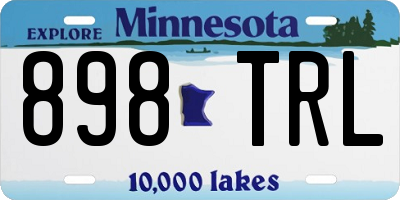 MN license plate 898TRL