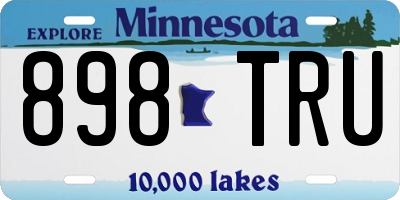 MN license plate 898TRU